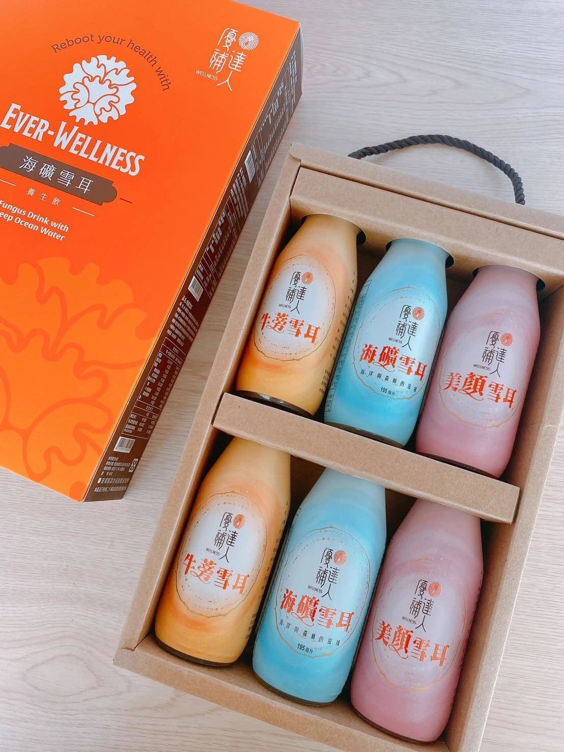 【優補達人】海礦雪耳飲禮盒6罐裝含運