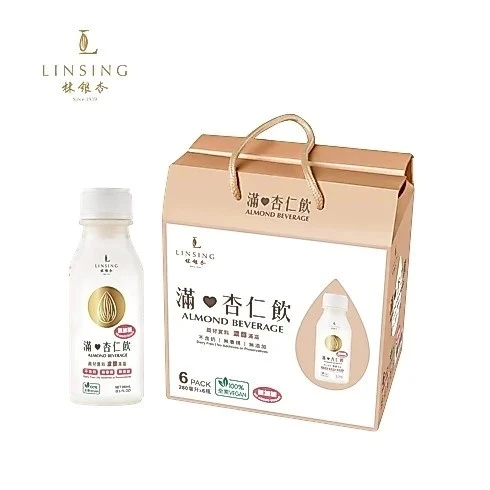 《LINSING 林銀杏》滿杏仁飲280ml（無糖）禮盒系列