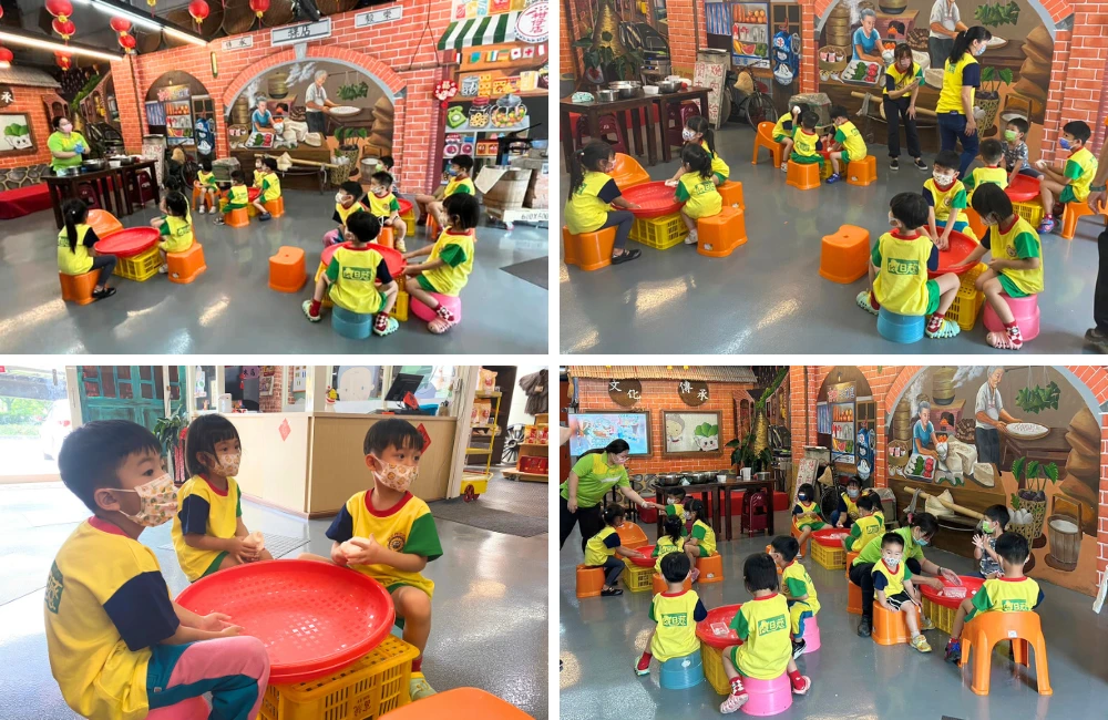 向日葵幼兒園米食DIY﹋搓湯圓體驗