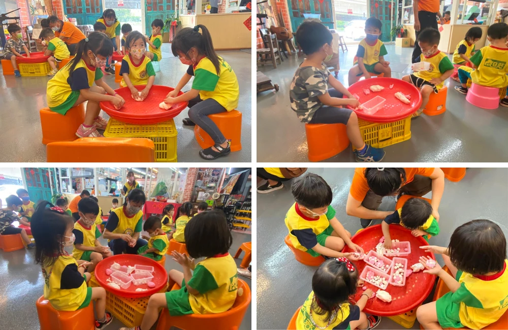 向日葵幼兒園米食DIY﹋搓湯圓體驗