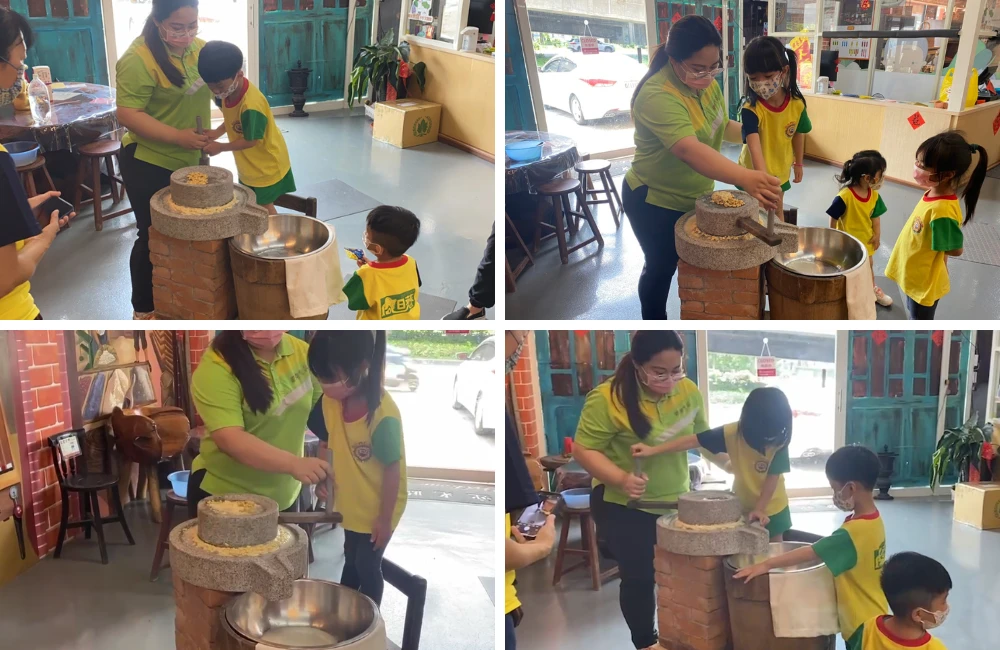 向日葵幼兒園米食DIY﹋搓湯圓體驗