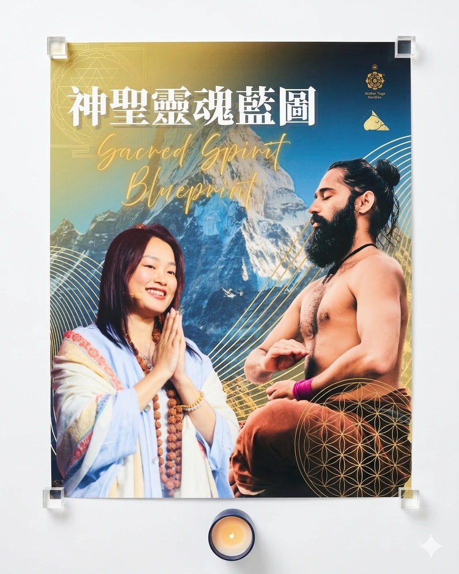 Grand Master & Acharya Somavati 神聖藍圖紀念絕版海報
