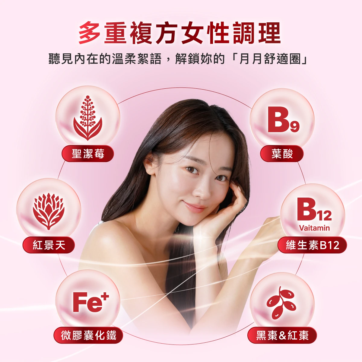 SUNSWEET,黑棗,聖潔莓,西洋牡荊,紅景天,法國,微膠囊鐵,維生素C,B12,葉酸,紅棗
