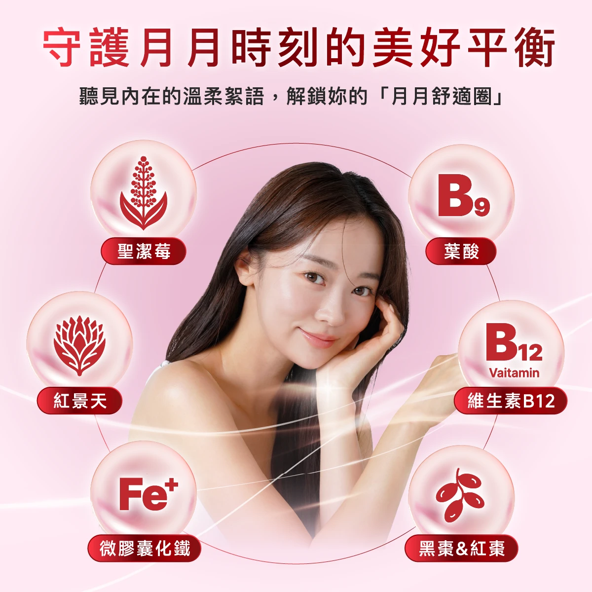 SUNSWEET,黑棗,聖潔莓,西洋牡荊,紅景天,法國,微膠囊鐵,維生素C,B12,葉酸,紅棗