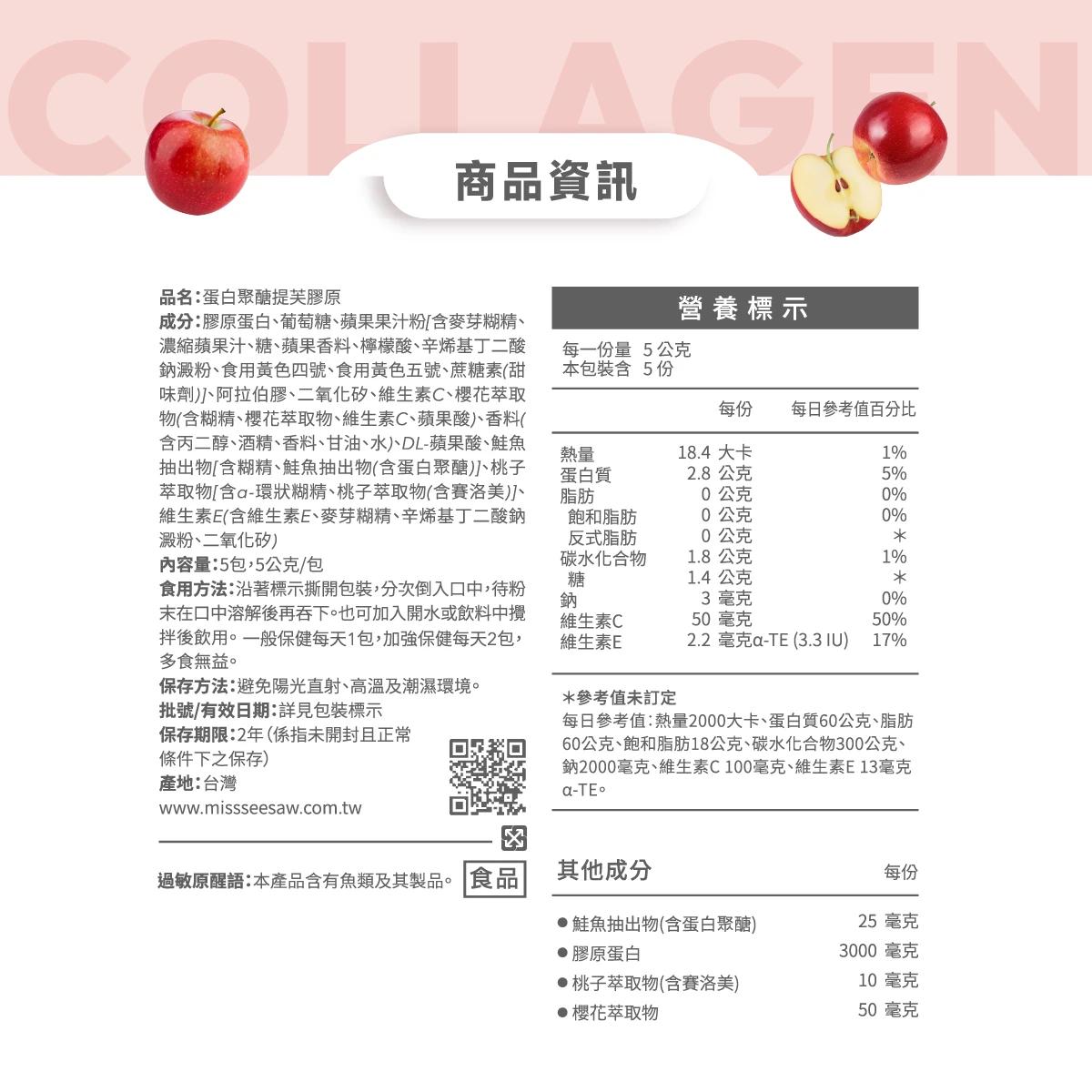 營養標示,成分,食用方式