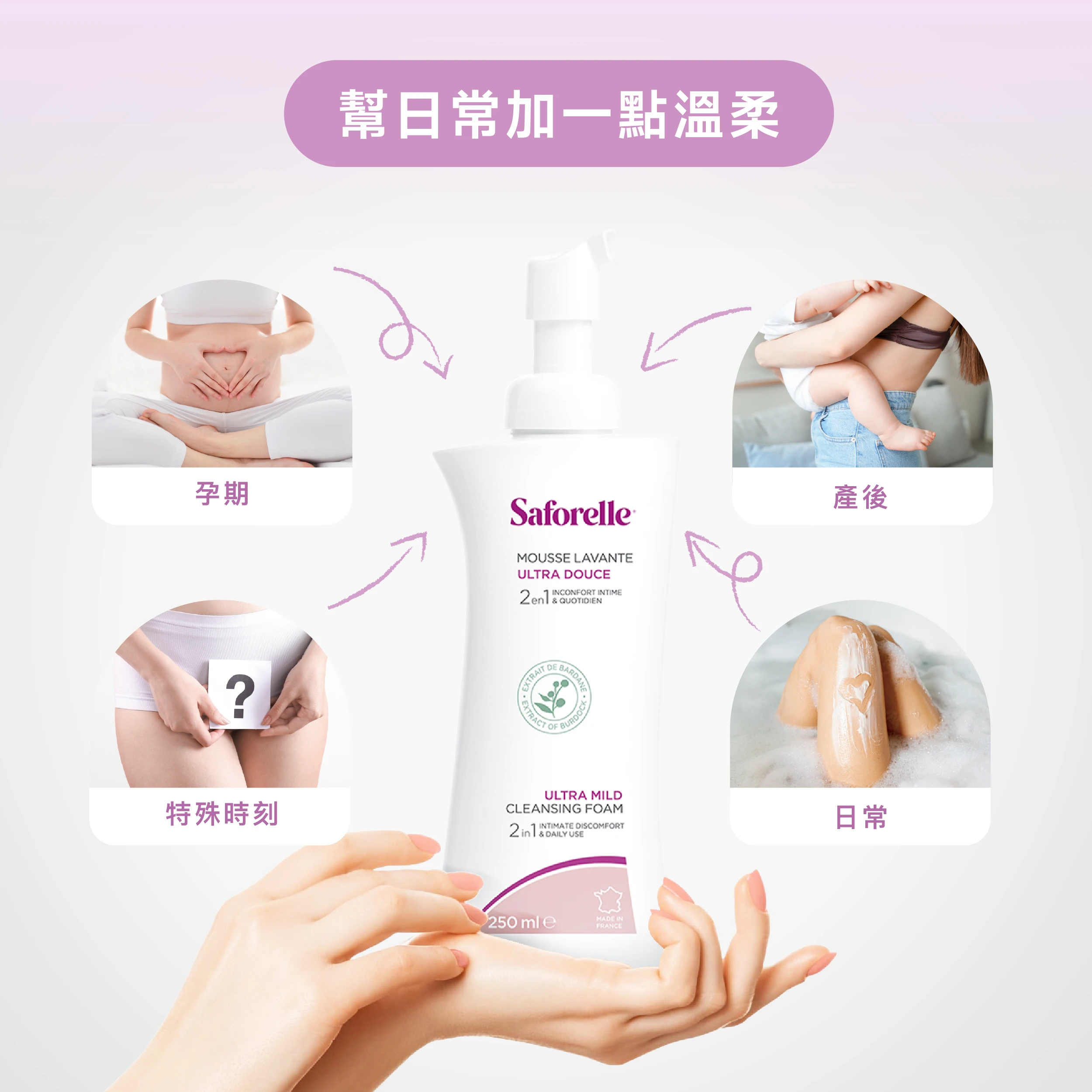 沐浴泡泡的適用時機：孕期、敏感時刻、產後、日常