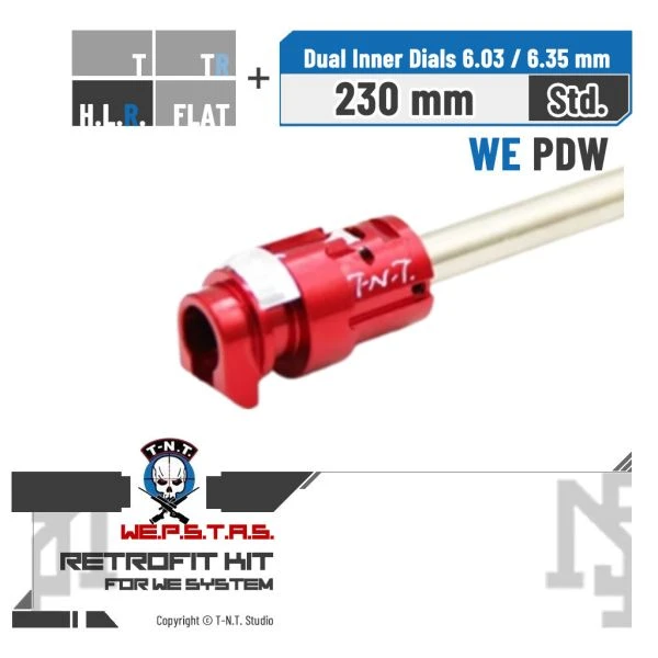 T-N.T. APS-X HOP-UP System WEPSTAS WE 系統 標準 管皮座升級組 (230mm - 640mm)