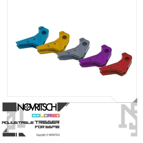 NOVRITSCH SSP18 原廠客製 異色 可調式扳機 (藍/金/灰/紫/紅)