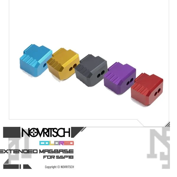 NOVRITSCH SSP18 原廠客製 異色 延伸彈匣底板 (藍/金/灰/紫/紅)
