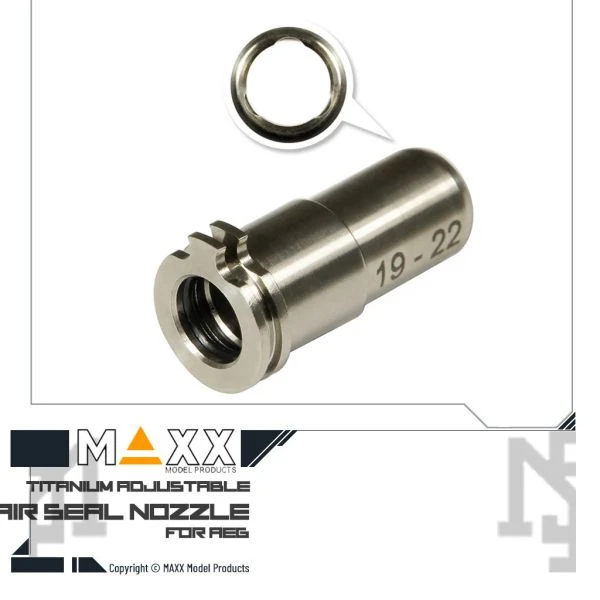 MAXX 電槍用 可調式 鈦合金 氣密型 推嘴 (19 - 22 mm) (高射速推薦)