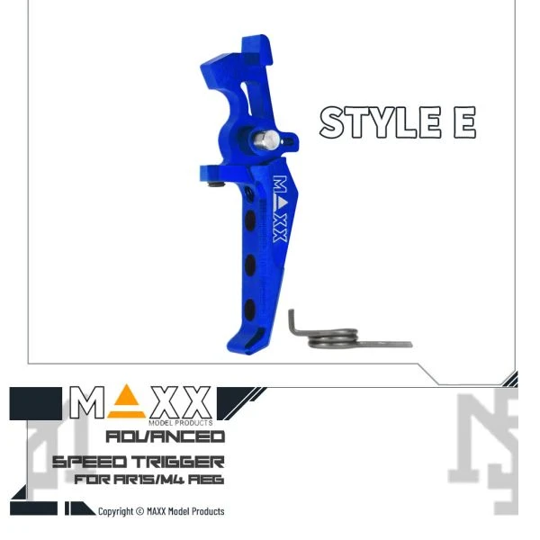 MAXX 電槍用 Style E 進階 競技級 直扳機 (藍色)