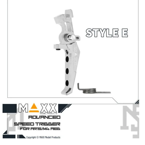 MAXX 電槍用 Style E 進階 競技級 直扳機 (銀色)