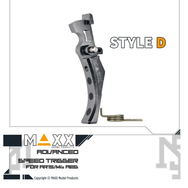 MAXX 電槍用 Style D 進階 競技級 微曲扳機 (鈦灰)