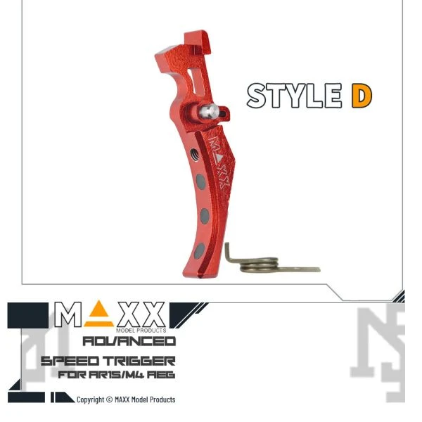 MAXX 電槍用 Style D 進階 競技級 微曲扳機 (紅色)