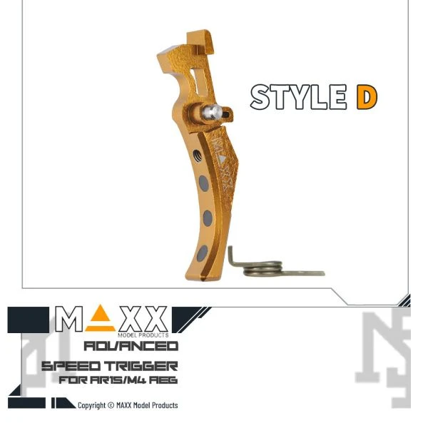 MAXX 電槍用 Style D 進階 競技級 微曲扳機 (金色)