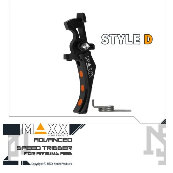 MAXX 電槍用 Style D 進階 競技級 微曲扳機 (黑色)