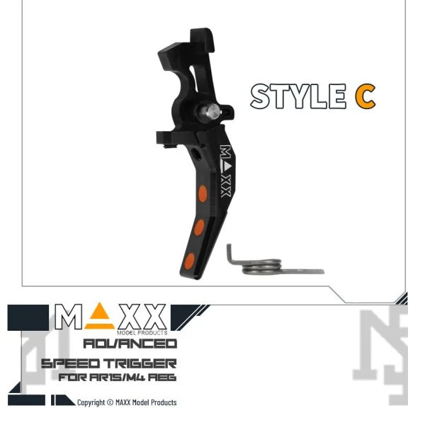 MAXX 電槍用 Style C 進階 競技級 弧形扳機 (黑色)