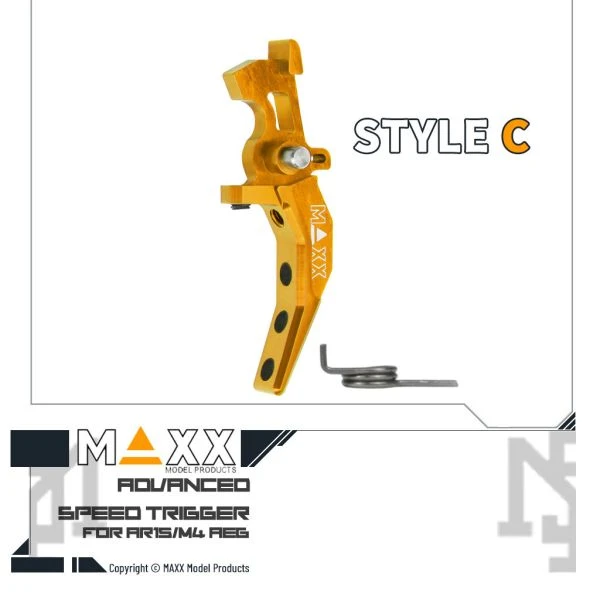 MAXX 電槍用 Style C 進階 競技級 弧形扳機 (金色)