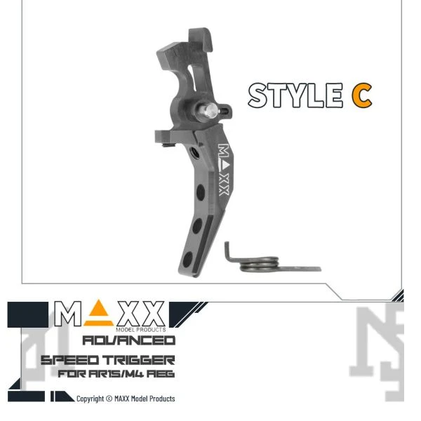MAXX 電槍用 Style C 進階 競技級 弧形扳機 (鈦灰)