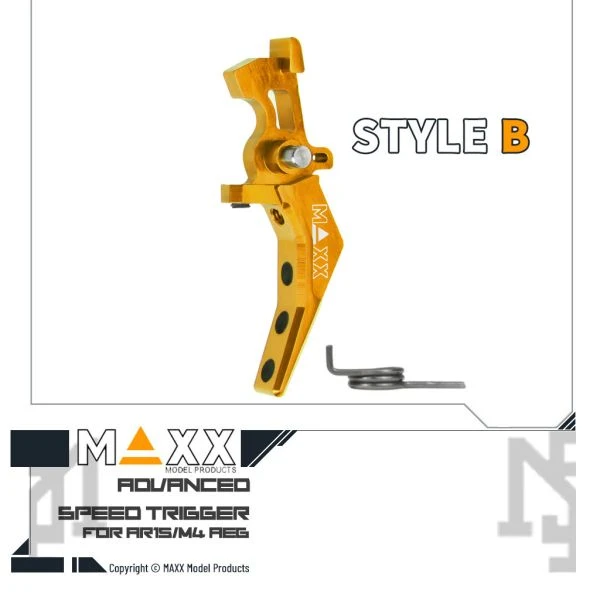 MAXX 電槍用 Style B 進階 競技級 彎扳機 (金色)
