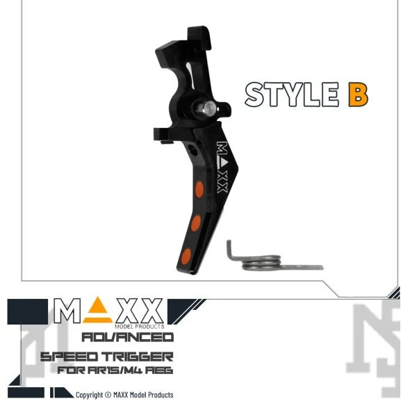 MAXX 電槍用 Style B 進階 競技級 彎扳機 (黑色)