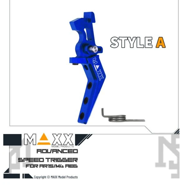 MAXX 電槍用 Style A 進階 競技級 折線扳機 (藍色)