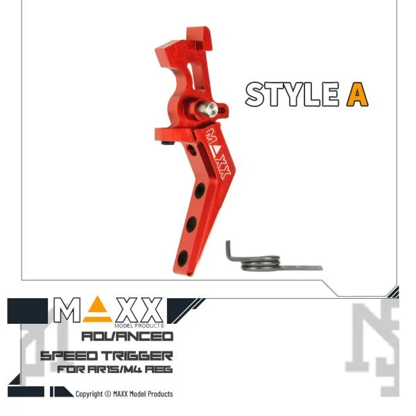 MAXX 電槍用 Style A 進階 競技級 折線扳機 (紅色)