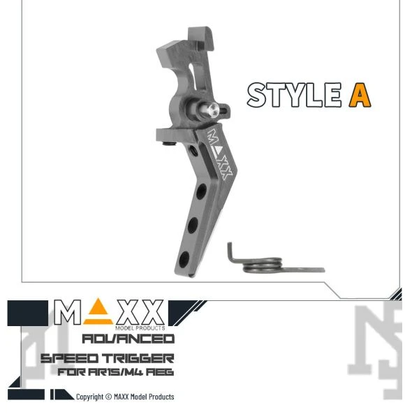 MAXX 電槍用 Style A 進階 競技級 折線扳機 (鈦灰)