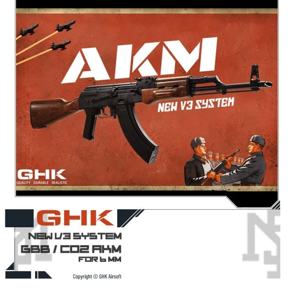 GHK AKM V3 瓦斯動力 突擊步槍 (不是 AK47, 也不是 AK74)