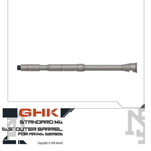 GHK AR/M4 14.5吋 外管