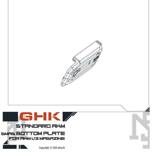 GHK AKM V3 彈匣 GMAG 底蓋
