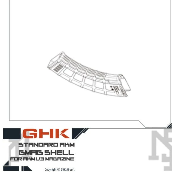 GHK AKM V3 彈匣 GMAG 外殼