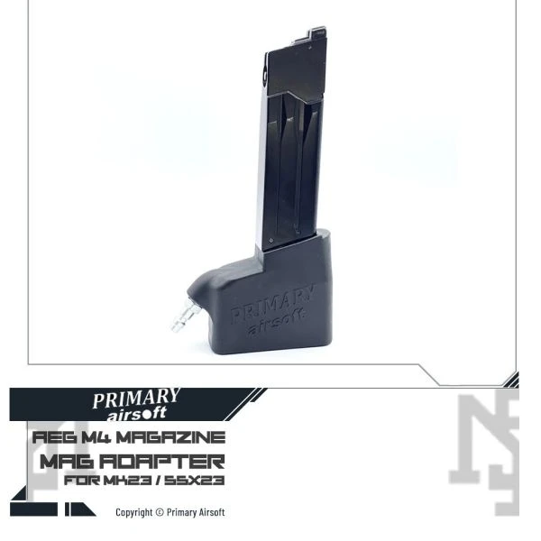 Primary Airsoft MK23/SSX23 HPA 轉接座 (轉 AEG M4 彈匣)