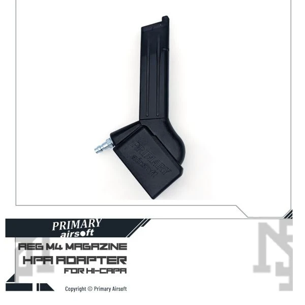 Primary Airsoft Hi-capa 斜角 HPA 轉接座 (轉 AEG M4 彈匣)