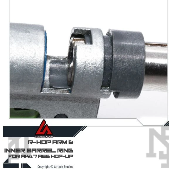 Airtech Studios AK47/AK74 AEG HOP座 進階 內管固定環 + R-HOP 下壓臂組 (另附 5 份O環)