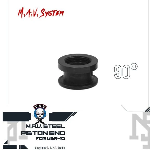 T-N.T. VSR "M.A.V. System" 鋼製活塞尾 (90度/45度)