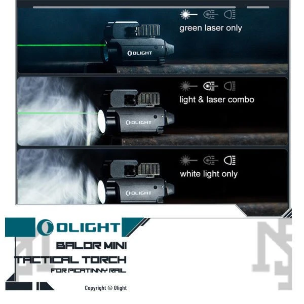 OLIGHT BALDR Mini 小型戰術雷射槍燈 (沙色/TAN)
