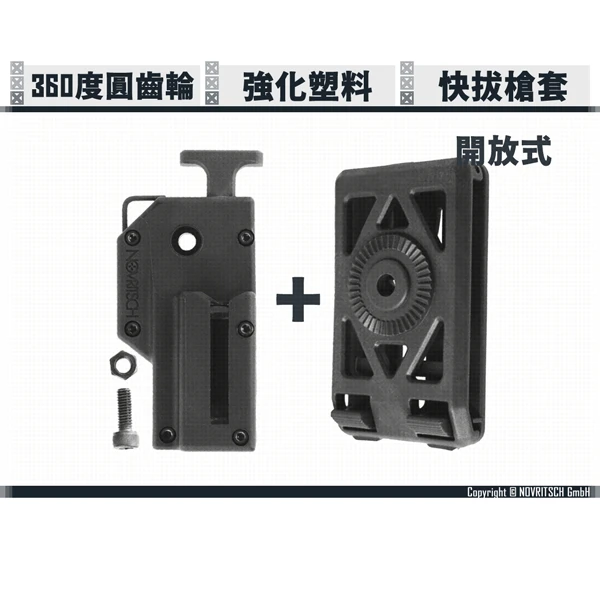 YMS AIRSOFT - NOVRITSCH 開放式通用快拔槍套| YMSAirsoft