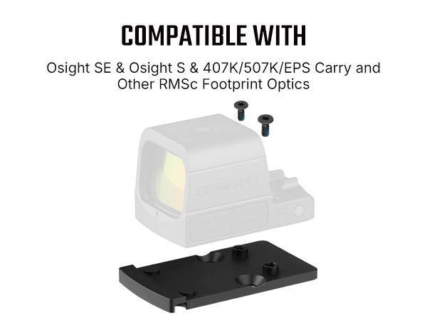 OLIGHT Osight RMR 轉 RMSc 轉接座 SUS420 不鏽鋼｜支援 Osight SE S／407K／507K／EPS Carry