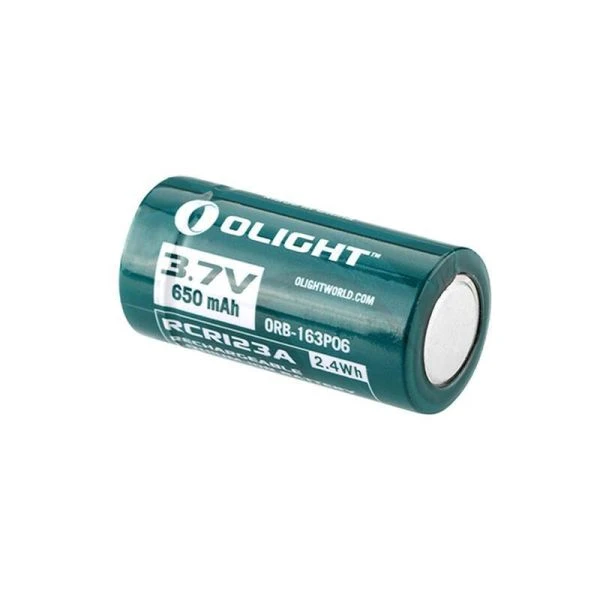 Olight 原廠 [可充電] RCR123A 650mAh/3.7V 16340 鋰電池 保護板鋰電池