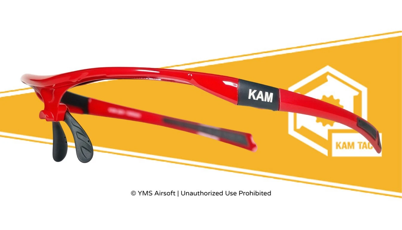 KAM TACT 紅色鏡框SP035A護目鏡 特殊鏡片套組