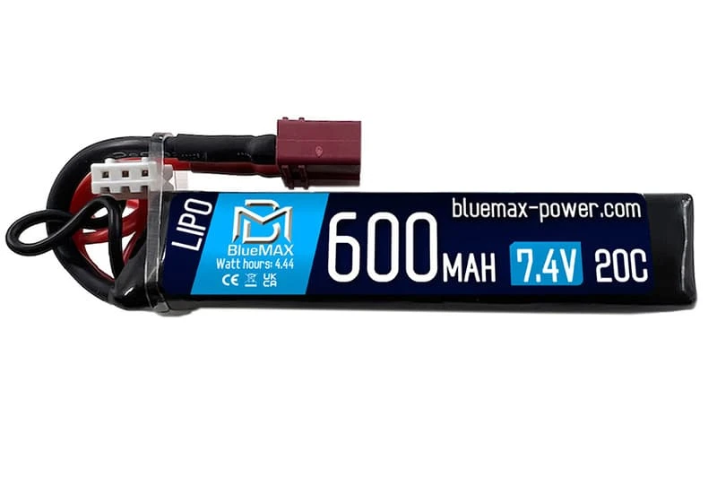 BLUEMAX LiPo電池 7.4V/600mAh 20C T插/T-Dean PDW