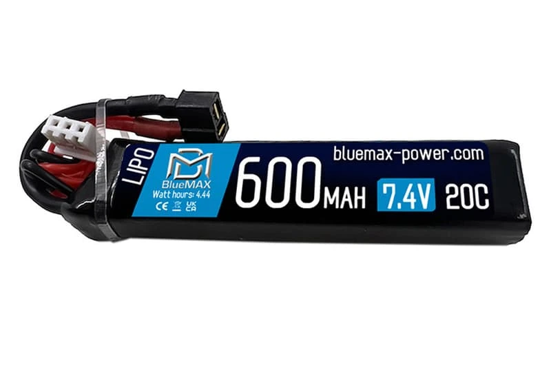 BLUEMAX LiPo電池 7.4V/600mAh 20C mini T插/T-Dean
