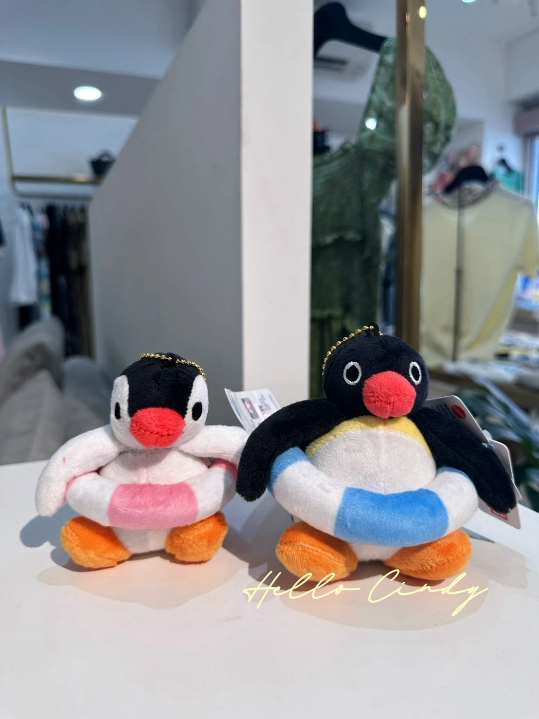 07085 超可愛企鵝家族游泳吊飾