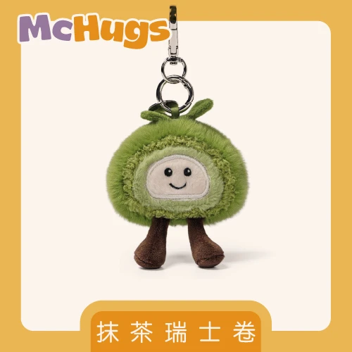 抹茶瑞士卷吊飾