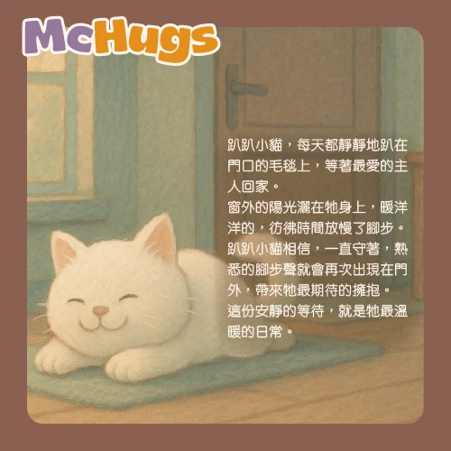 趴趴優格白貓25CM