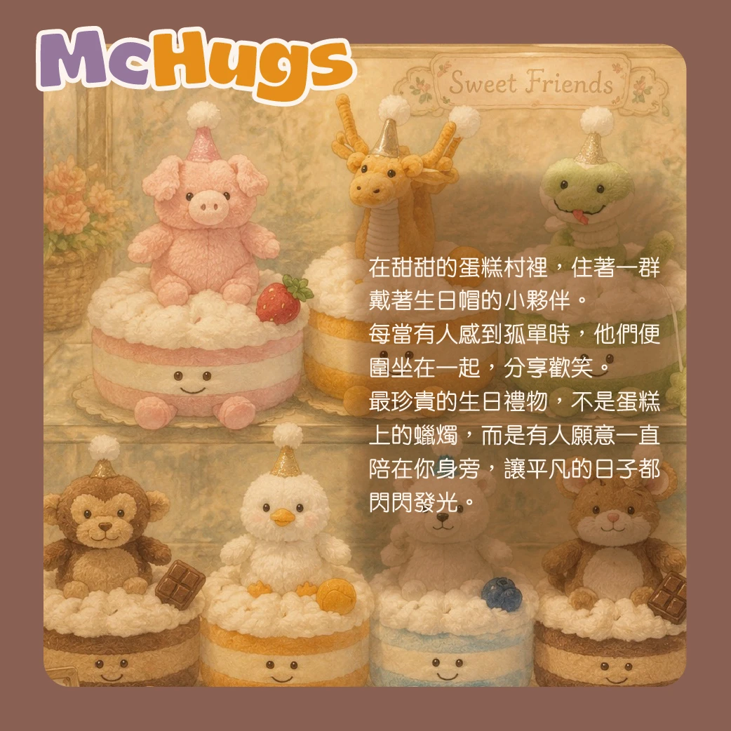 小豬草莓生日蛋糕25CM