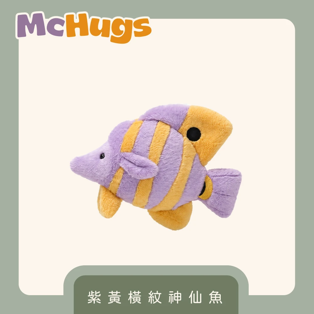 紫黃橫紋神仙魚18CM