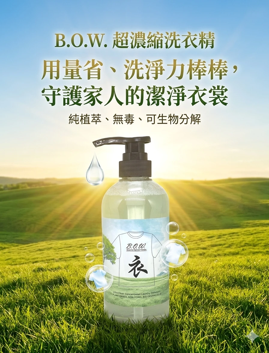 植萃精油_極潔淨濃縮洗衣精