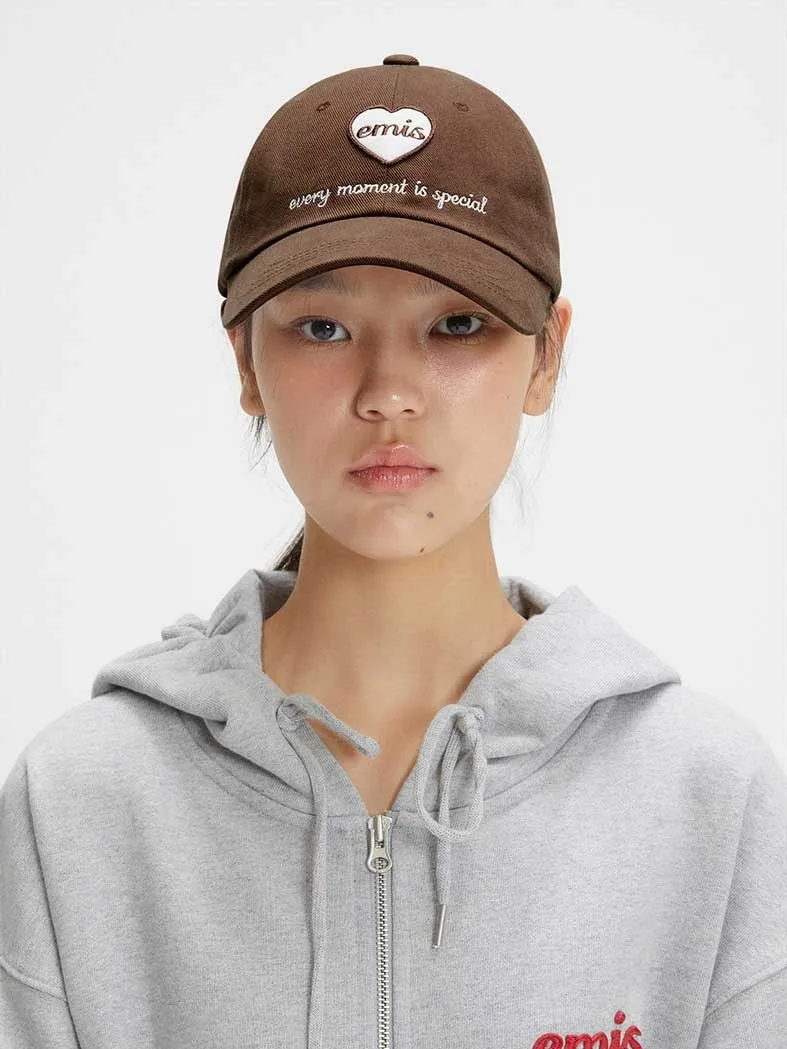 emis 棒球帽 刺繡愛心 HEART WAPPEN BALL CAP